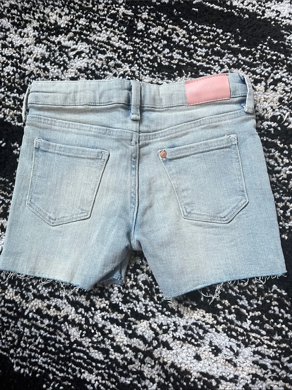 H&M Light Blue Distressed Denim Shorts